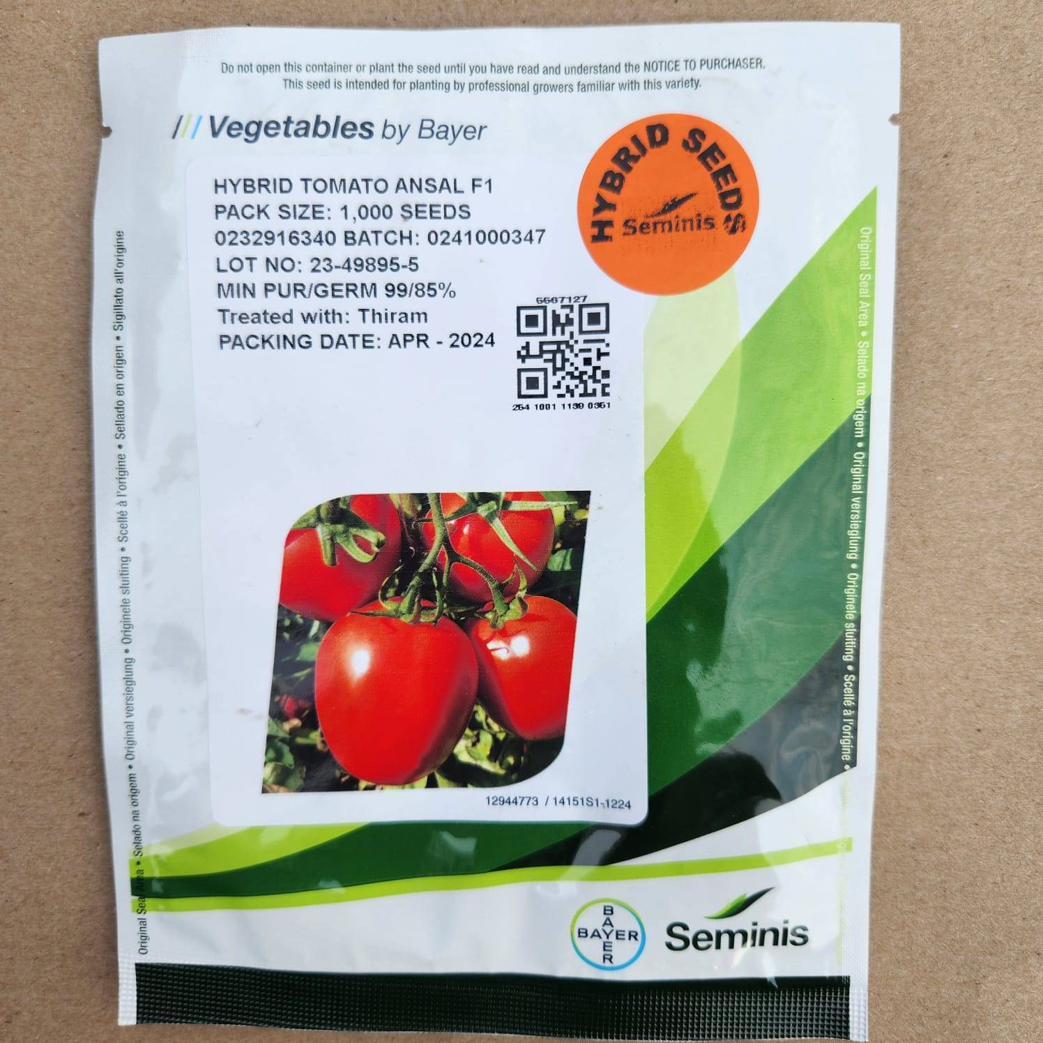 ANSAL F1- 2,500seeds